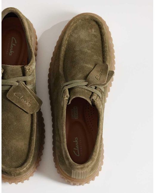 Clarks Brown Torhill Lo Shoes for men