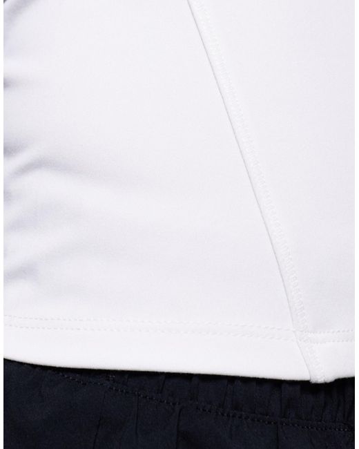 Nike White Nike – one training dri-fit – figurbetontes, langärmliges oberteil