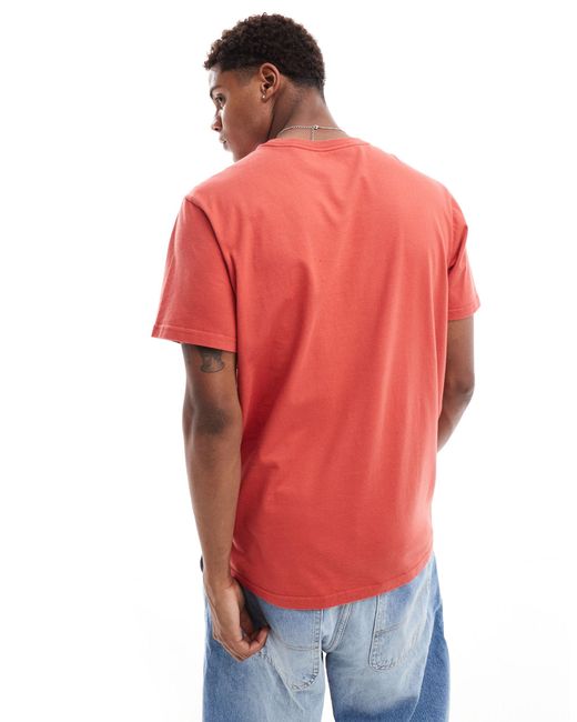Levi's – locker geschnittenes t-shirt in Red für Herren