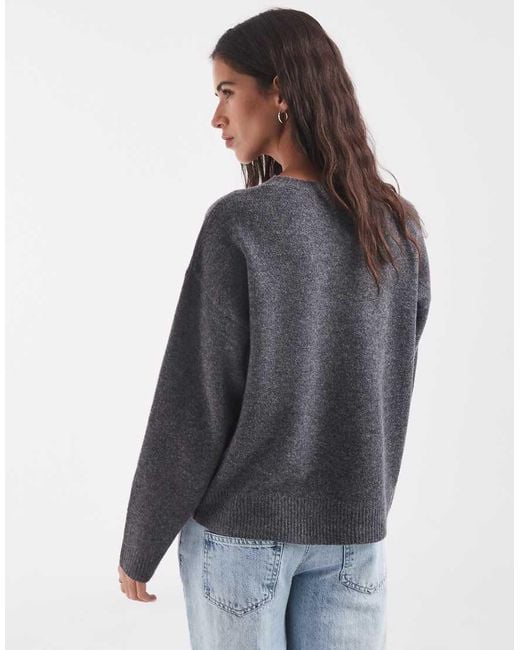 ONLY Gray O-neck Knitted Jumper