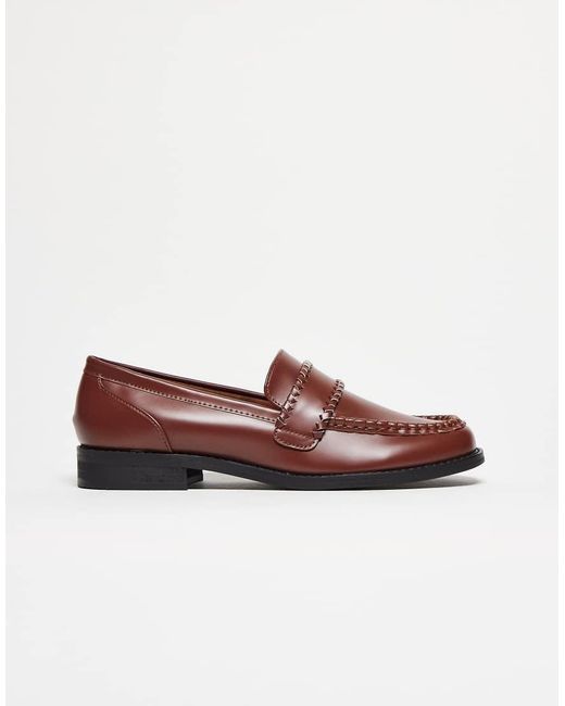 ASOS Brown Penny Loafers for men