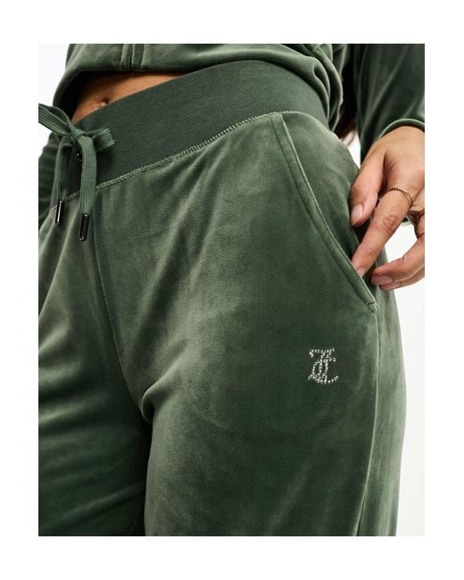Juicy Couture straight leg joggers co-ord in green