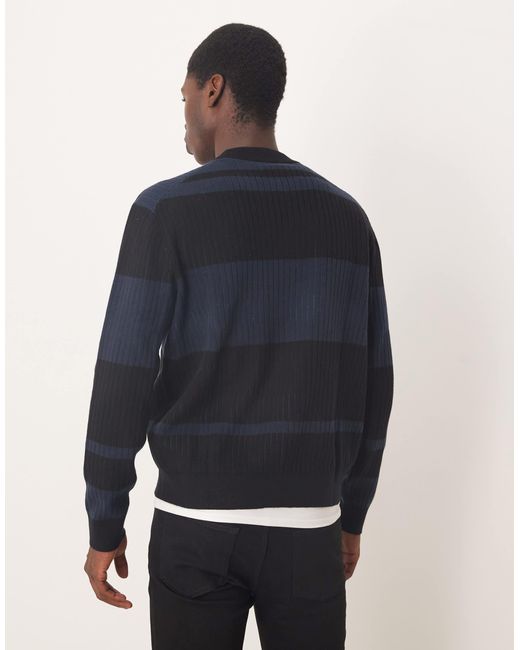 SELECTED – strickpullover aus 100% baumwolle in Blue für Herren