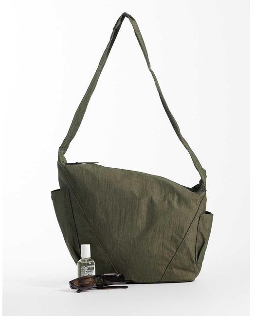 ASOS Metallic Nylon Crossbody Bag for men
