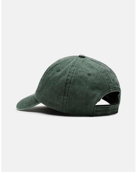 Good For Nothing Green Washed Cap With Embroidered Logo for men