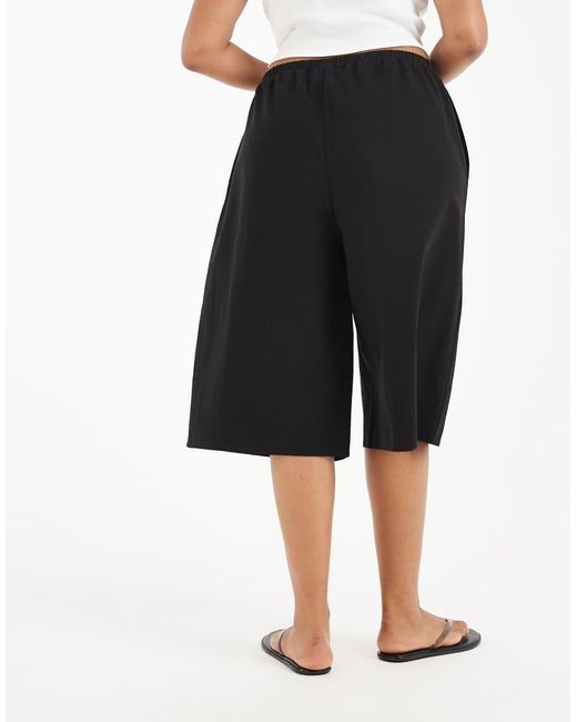 ASOS Black Asos Design Curve Long Line Bermuda Short