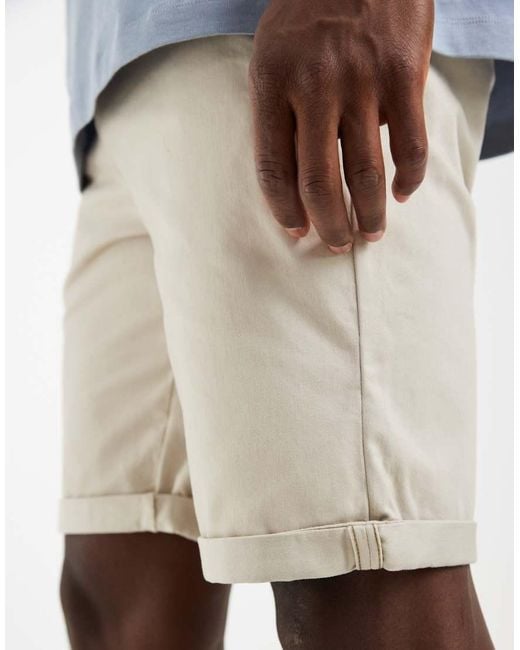 Only & Sons Blue Regular Fit Chino Shorts for men