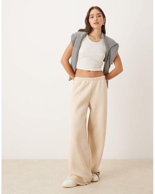 JJXX White Fallon Ribbed Cropped Tank Top