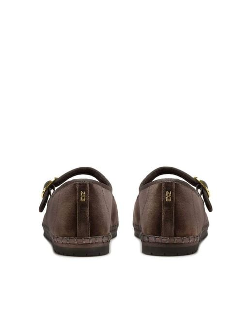 Nokwol Brown Mel Velvet Mary Janes