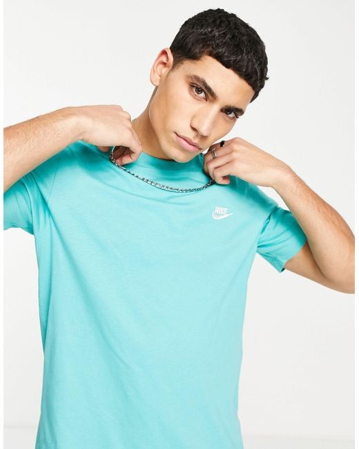 Club - t-shirt - sarcelle délavé Nike pour homme en coloris Bleu | Lyst