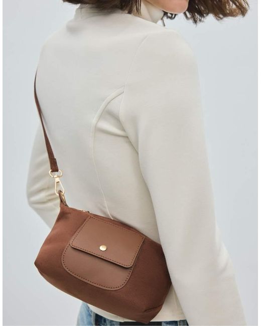 Stradivarius White Contrast Mini Bag
