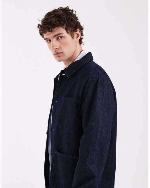SELECTED Blue Denim Jacket for men