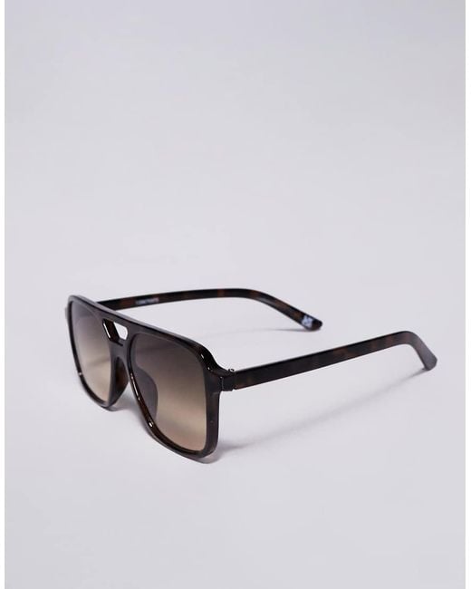 ASOS Brown Aviator Sunglasses
