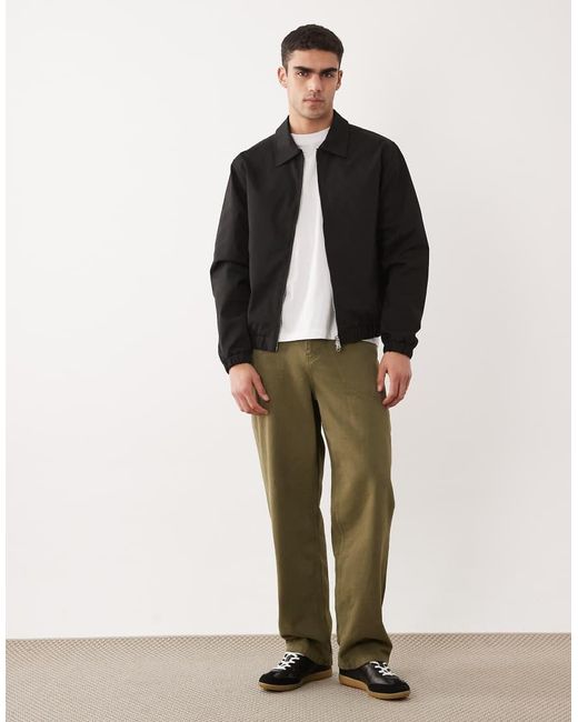 Jack & Jones Black Harrington Jacket for men