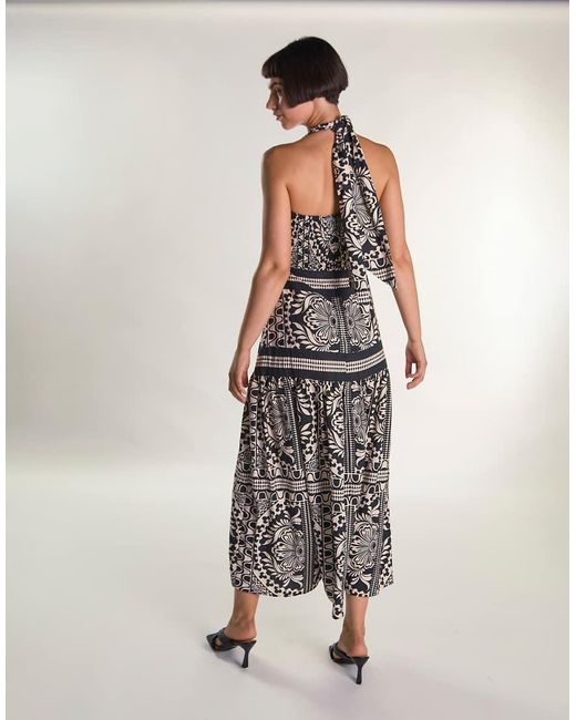Glamorous White Halter Neck Maxi Dress