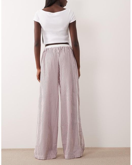 ASOS Pink Tipped Pull-on Pants With Tie