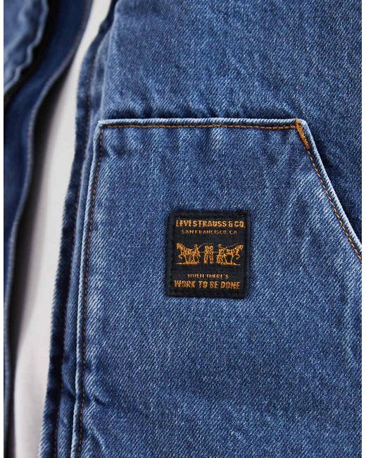 Levi's Blue Workwear Denim Gilet
