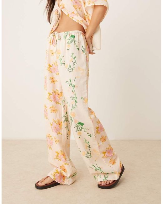 ASOS Natural Abi Beach Pants