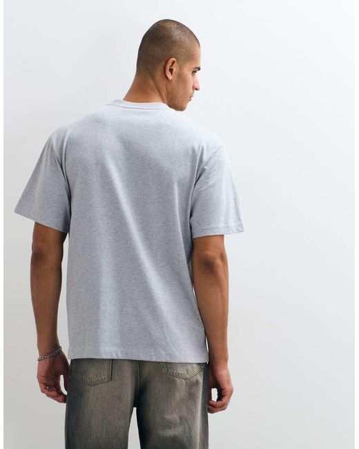 Lacoste Gray Boxy Fit Logo T-shirt for men