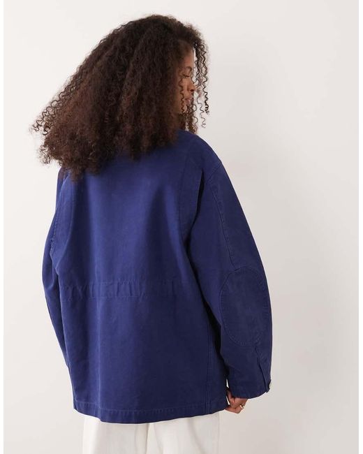 ARKET Blue Utility Barn Jacket