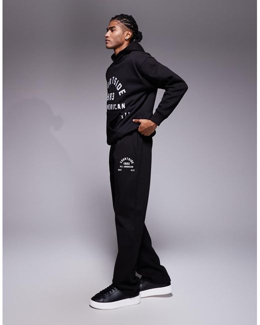 Courtside Blue Straight Leg Sweatpants for men