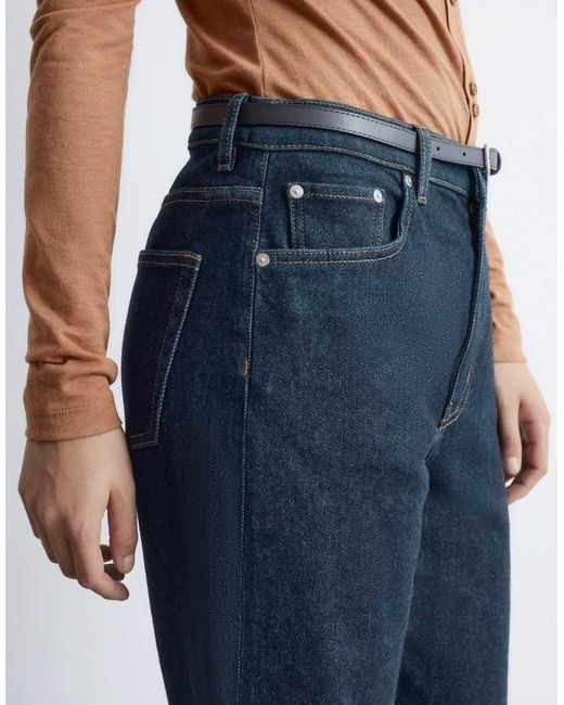 & Other Stories Blue Mid Rise Wide Leg Jeans