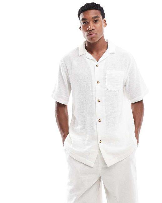 Cotton On White Cotton On Short Sleeve Shirt for men