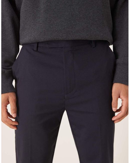 ASOS Blue Smart Tapered Pants for men