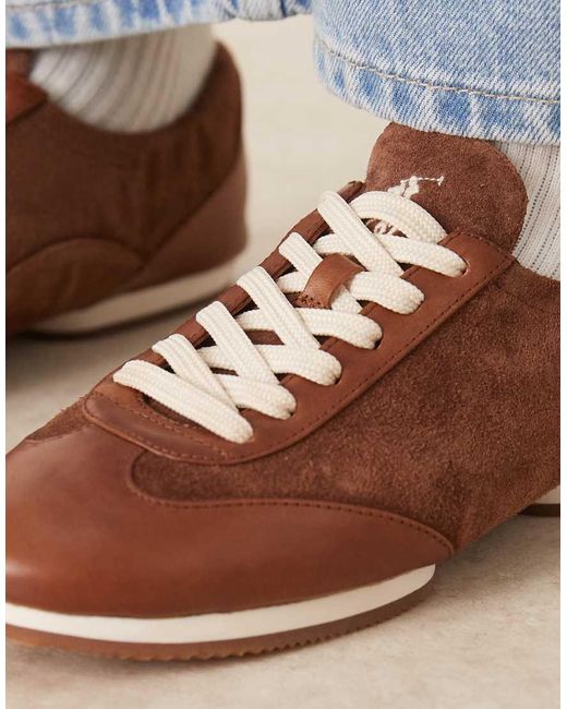 Polo Ralph Lauren Blue Pony Ballerina Trainers