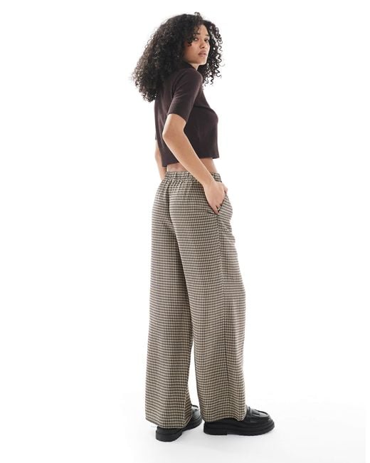 New Look White – karierte hose
