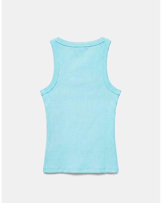 Pull&Bear Blue Basic tanktop