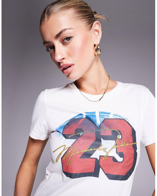 Nike Gray Air Jordan Heritage Logo Slim T-shirt