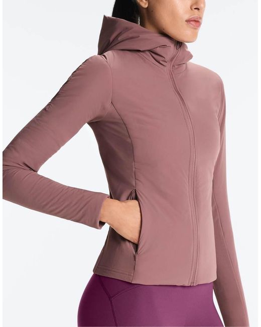 Oysho Purple Fellex® Volcanic Padded Jacket