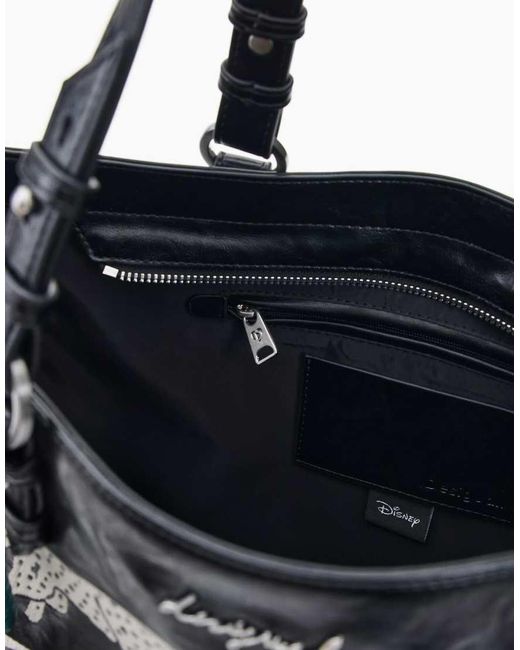Borsa Media Nera di Desigual in White