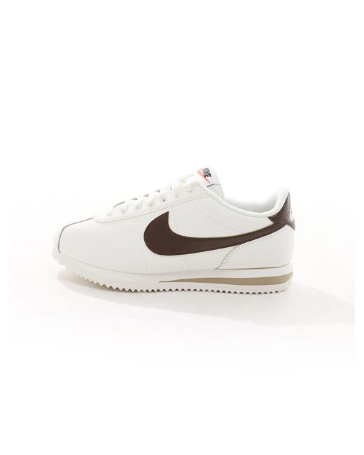 Nike White Cortez Leather Trainers