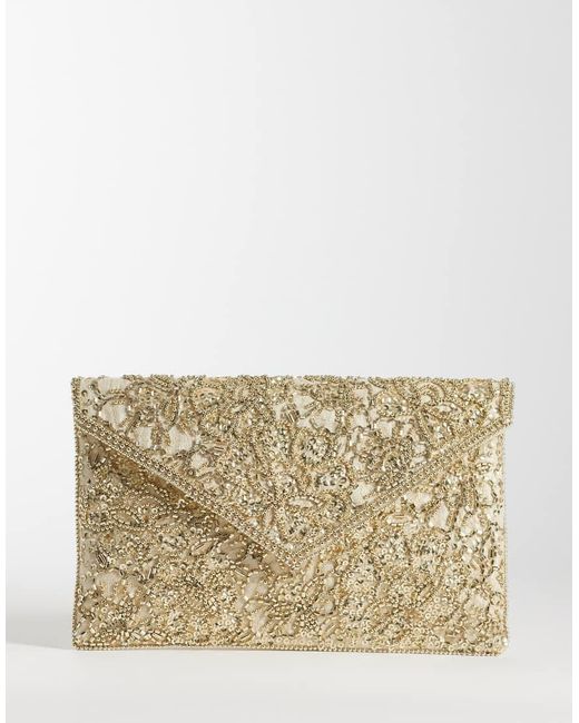 Accessorize Natural Tilly Envelope Clutch