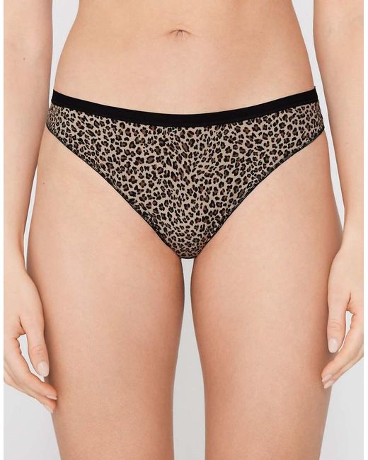 Tezenis Blue Printed Cotton Brazilian Briefs