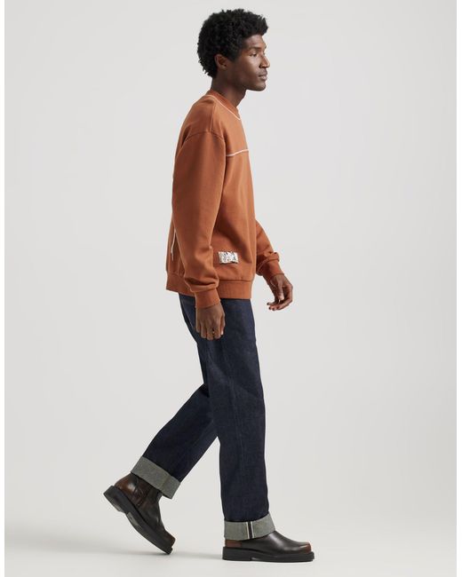 Sudadera con estampado artístico en la espalda Lee Jeans de hombre de color Brown