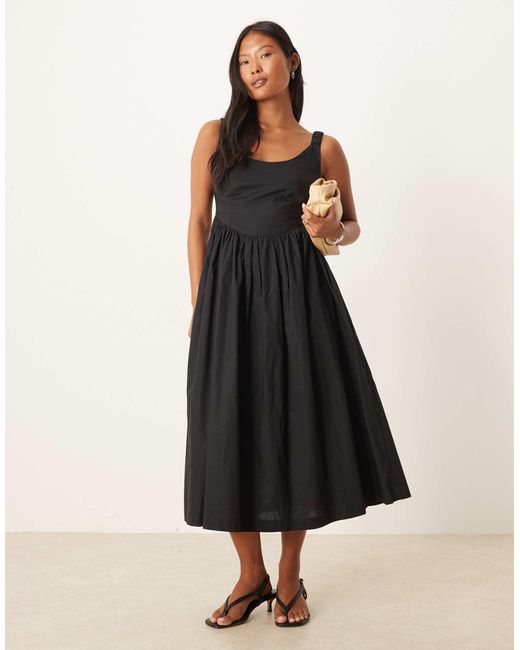 bubble midi dress The Olive Bubble Sleeve Midi Dress large / DodgerBlue main image 1