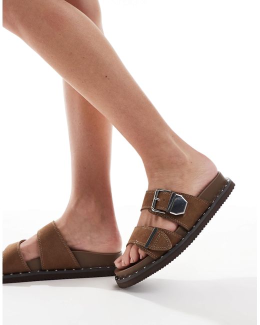 ALDO Brown – elyna – ledersandalen