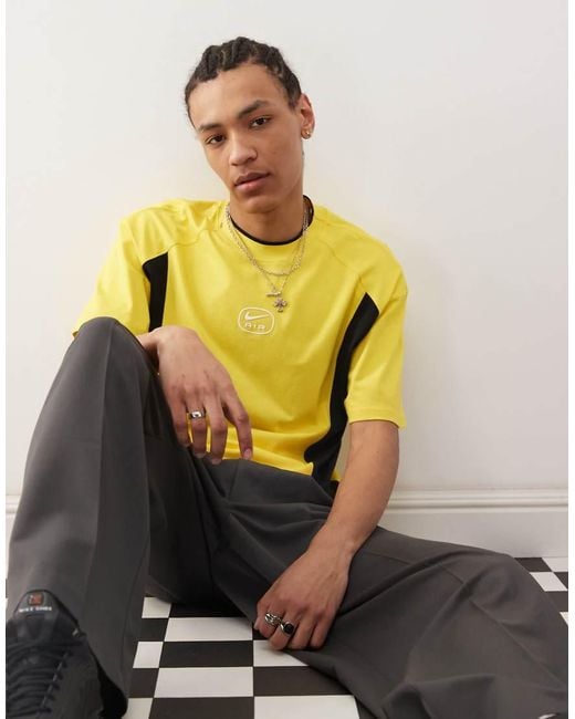 Nike Air T-Shirt in Yellow for Men | Lyst UK