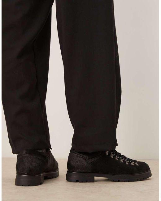Scarpe Da Trekking Premium Stringate Nere di ASOS in Black da Uomo