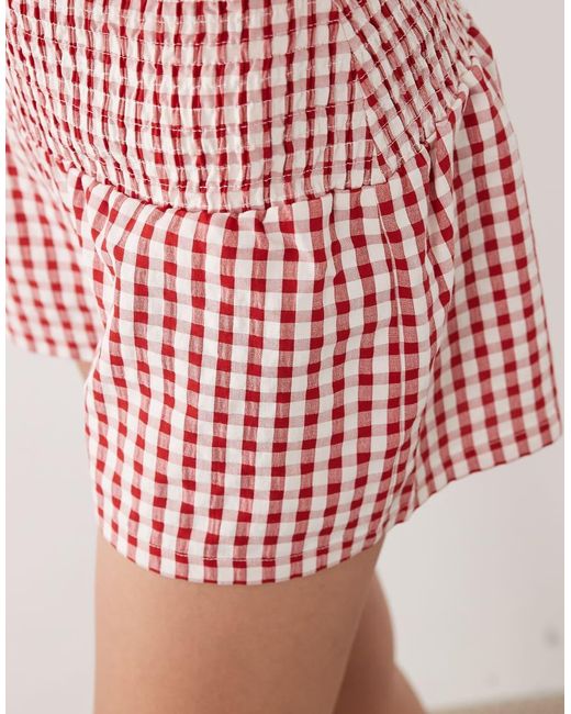 ASOS Shirred Waist Pull On Shorts