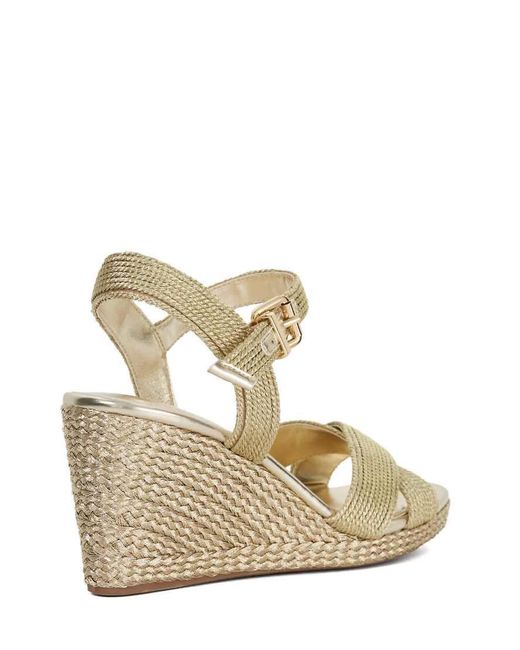 Dune Metallic Kolden Wedge Sandal