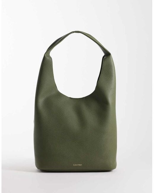 Calvin Klein Green Jeans Medium Slouchy Bucket Bag
