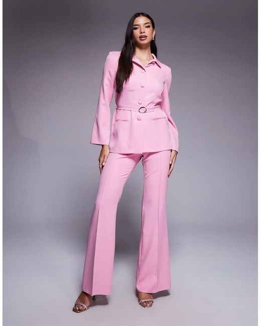ASOS Pink Co-ord Straight Trouser