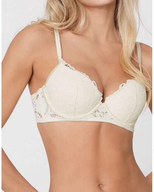 Tezenis Natural Berlin Ivory Bloom Padded Push-Up Bra