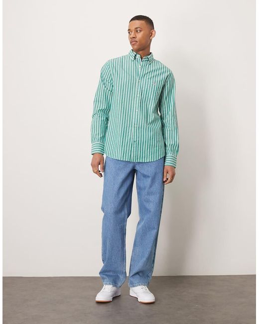 Gant Overhemd Van Popeline Met Logo in het Green voor heren