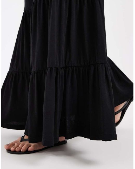 Only Petite White Tiered Maxi Skirt