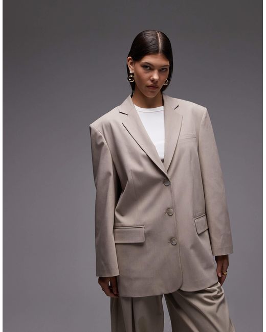 ASOS Gray Ultimate Oversized Blazer